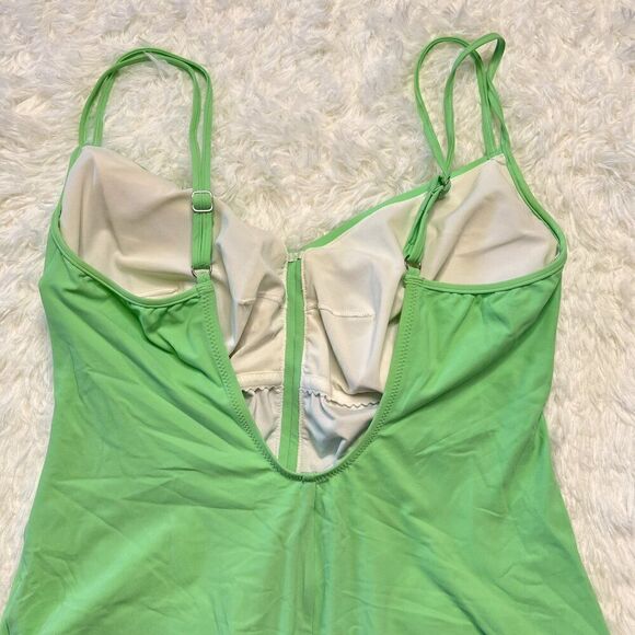 Maryan Mehlhorn Mint Green One Piece Swimsuit with Rhinestone Detail - Picture 5 of 10